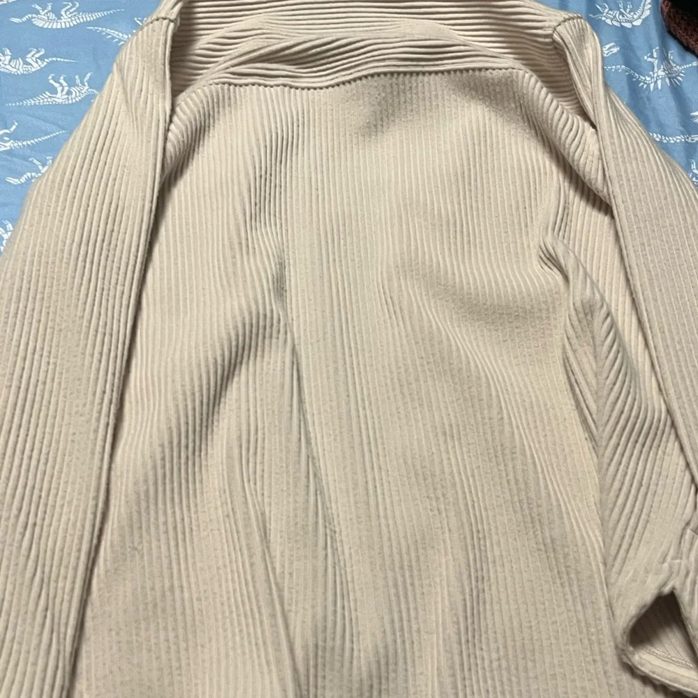 Alpine Cream Ribbed Shacket - Picture 3 of 3